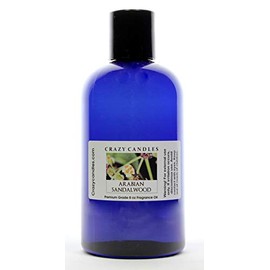 Crazy Candles 8oz Arabian Sandalwood 8 Fl Oz Bottle (237ml) Premium Grade Scented Fragrance Oil