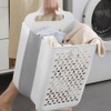 Collapsible Laundry Hamper, Household Foldable Dirty Wall Hanging Multi-functional Hollow