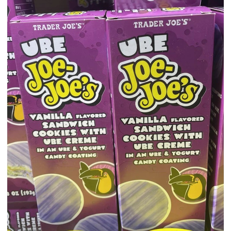 Trader Joe's 2 Packs Trader Joes Ube Joe-Joe's Vanilla Sandwich
