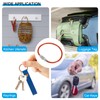 [PATIKIL] 3.9" Length Wire Keychain Cable 16pcs Stainless Steel Key