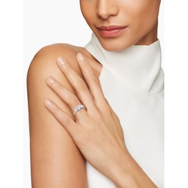 Moissanite Ring Size 4 Sterling Silver 3 Stone Engagement Ring for Women