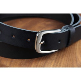Frentree® Leather Belt 3 cm Wide Black for Men and Women Made in Germany -