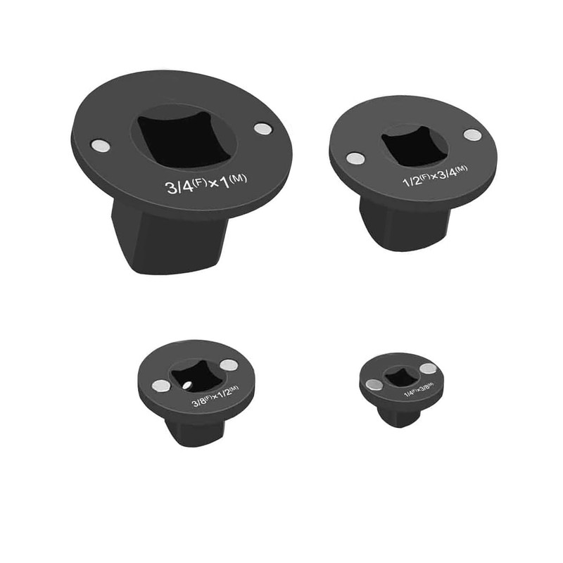 Thin impact socket adapter kit, suitable for electric ratchet, impact