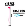 16 Pieces Love Hair Pullers 1 Pack Small Rubber Bands