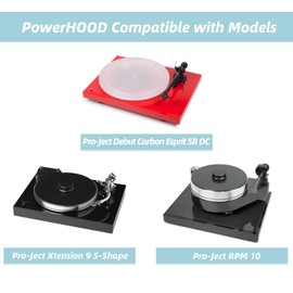 PowerHOOD 15V AC/DC Adapter Compatible with Pro-Ject Debut Carbon Esprit SB DC/Xtension 9 S-Shape Turntable/RPM 10 Carbon Turntable 15VDC DC15V 15 Volt Power Supply Cord Battery Charger Cable PSU