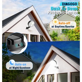 Dimgogo 150W LED Barn Light, 20000LM 6500K Yard Light Dusk to Dawn Outdoor Lighting with Photocell, Adjustable Angle Daylight, IP66 Waterproof Street Area Lights for Security Garage Farmhouse