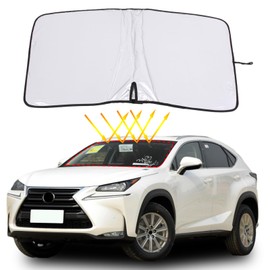 Windshield Sun Shade for Lexus NX 2014-2022 Window Shade Sun Visor Protector Foldable Blocks UV Rays Keep Your Car Cooler,Automotive Windshield Sunshades (Style A)
