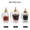 Bitters Bottle Set of 3, Glass Dasher Bottle, Decorative Professional