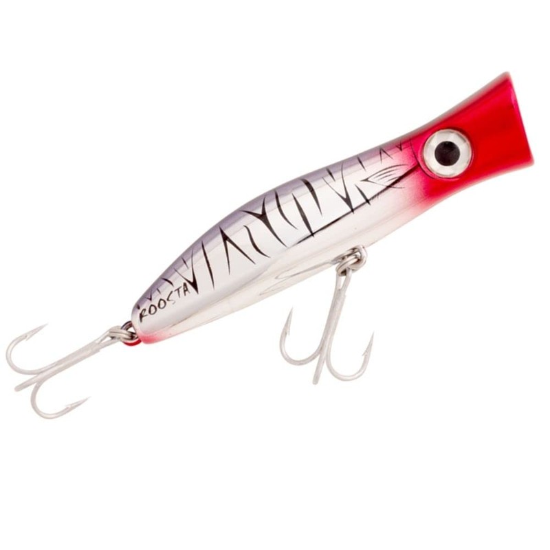 Halco Roosta Popper 105mm White Redhead