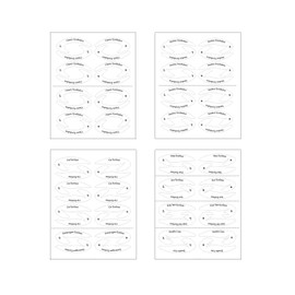 Pack of 4 Eye Makeup Stencil Stickers, Smoky Eyes and Cat Eyeliner Makeup Tools for Beginners