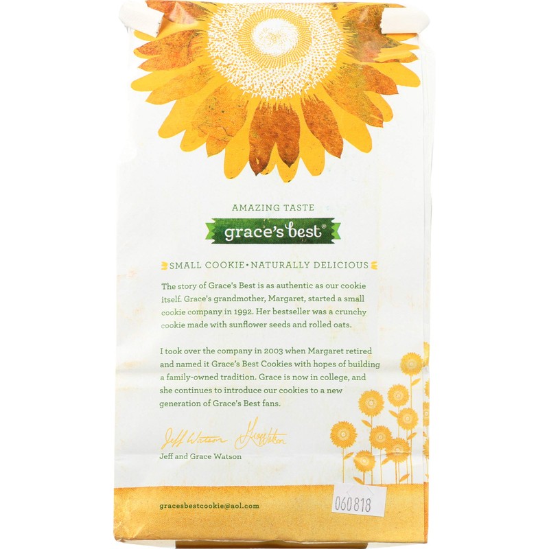 Grace's Best Sunflower Seed Cookies, 12 oz