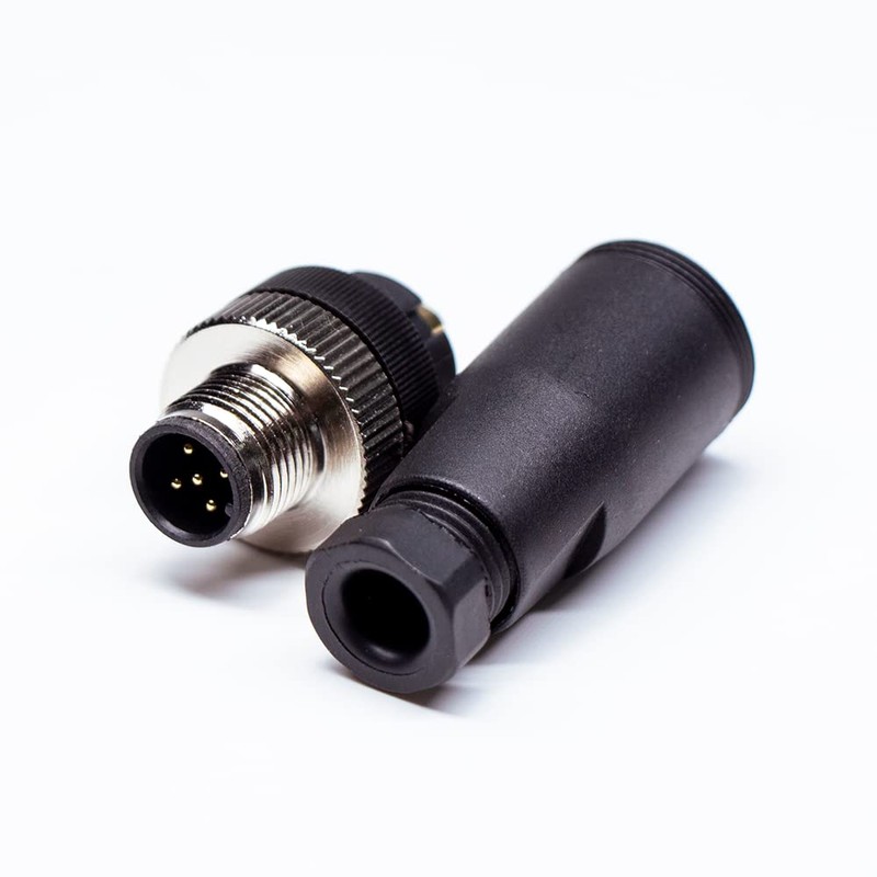 Elecbee Pack of 2 M12 5-Pin Aviation Plug, A Code