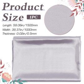 GORGECRAFT 1.5 x 1 m Satin Photography Background Silk Light Grey Polyester Material Seamless Shiny Fabric Backgrounds for Jewellery Cosmetics Food Photo Shooting Portrait Props Decor