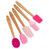 Paris Hilton Mini Silicone Tool Set, 5-Piece, Pink
