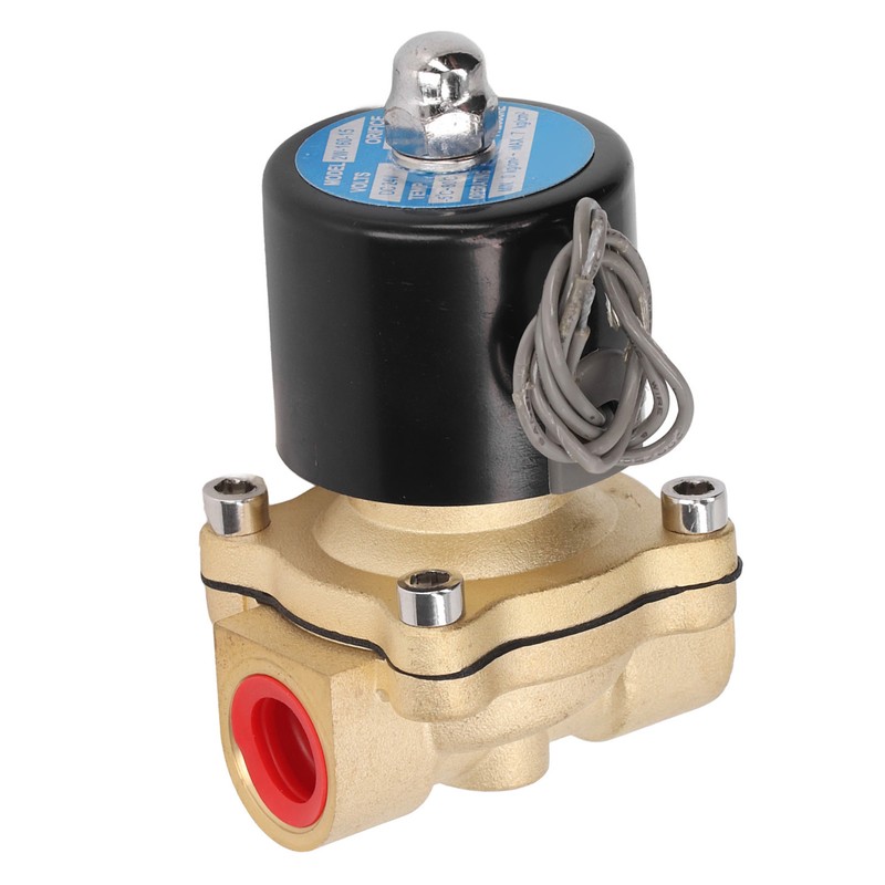 Electric Solenoid Valve Brass Structure Copper Coil 1 Way Flowing