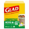 Glad 100% Compostable Bags - Small 10 Litres - Lemon