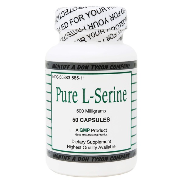 Pure L Serine 500 mg 50 Count
