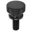 Tornillos de nailon para pulgar, rosca #8-32 (10, negro, 3/8