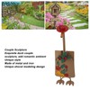 Couple Duck Shovels Ornaments Iron Art Exquisite Hand Painted Fun
