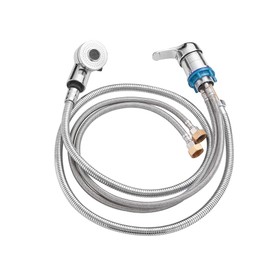 Weirun Salon Shampoo Bowl Sink Basin Faucet Valve with 2 Function Sprayer and Hose for Beauty Shampoo Bed Bowl or Backwash Unit with 3/8 to 1/2 NPT Reducer Adapter