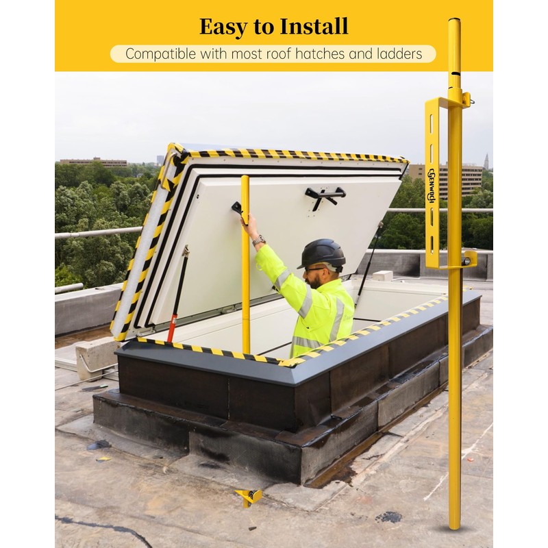 Roof Hatches Ladder Safety Post, Lengthen Hatch Ladder Hand Assist