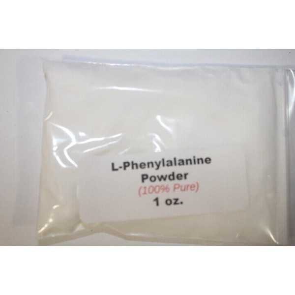Unbranded 1 oz. L-Phenylalanine Powder (100% Pure)