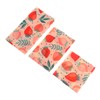 COLLBATH 3pcs Beeswax Food Wraps Reusable Food Preservation Cloths Organic