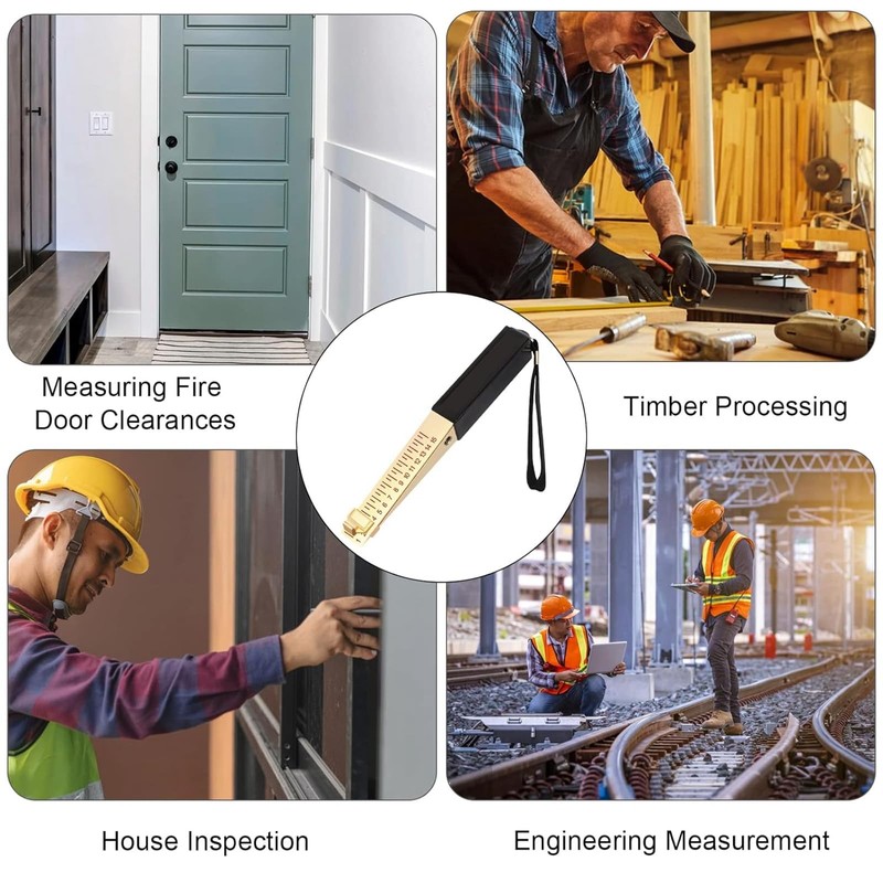 Shinekoo Door Gap Measuring Tool,1-15mm Feeler Gauges House Engineering Inspection