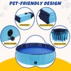 DASBET Foldable Dog Pool Dog Paddling Pool PVC Collapsible Dog