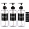 Segbeauty Shampoo Bottles, Shower Gel Dispenser, Pack of 3, 500