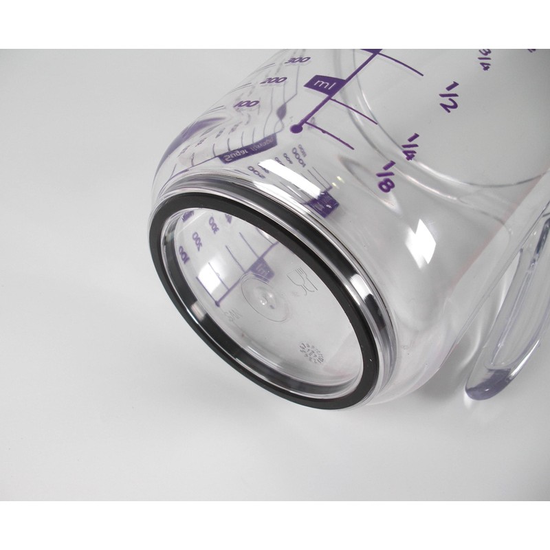 Tredoni 1100ml/1kg Sugar/Flour Measuring Cup/Jug, Non Slip Base Acrylic Plastic
