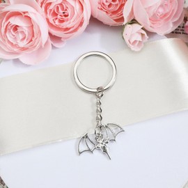 Keyring with metal bat pendant, birthday gift for women, choice as a gift for good friend or sister, small gifts for women, tourist souvenir