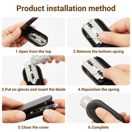 Fengsong ufo non-slip bread Lame,professiona dough scoring tool with extractable blade,sourdough bread tool for baking,scorer for sourdough razor scorer patterns booklet & 5 razor blades (black)