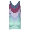 J-Line Women's Comfort Bustier Sleep Bra Without Underwire Seamless Soft