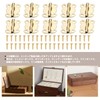 Mini Hinges, Trigger Hinges, 50 Pieces, For Wooden Boxes, Flat