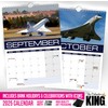 The Calendar King // Concorde - A4 Size 2025 Wall