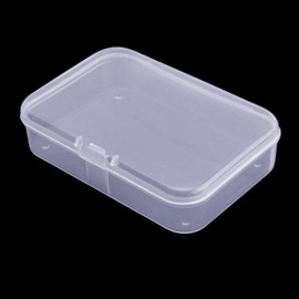 MroMax PP Component Storage Box, 88 x 60 x 20mm Plastic Organizer Container Tool Boxes for Electronic Component Small Accessories Transparent Color 1Pc