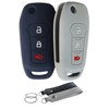 waymei Silicone Key Fob Cover Remote Keyless Case Protector Compatible