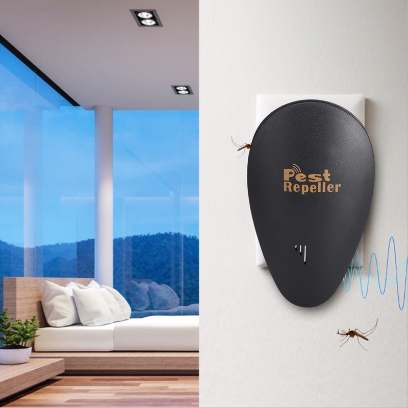 2 pcs Electronic Ultrasonic Mosquito Killer Insect Pest Cockroach Repellent