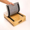 GLACIRON Bamboo Lap Tray with Detachable Cushion, 16.5"x12.5" - Versatile