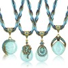 Collar De Turquesa, 4 Piezas, Collares Bohemios Para Mujer