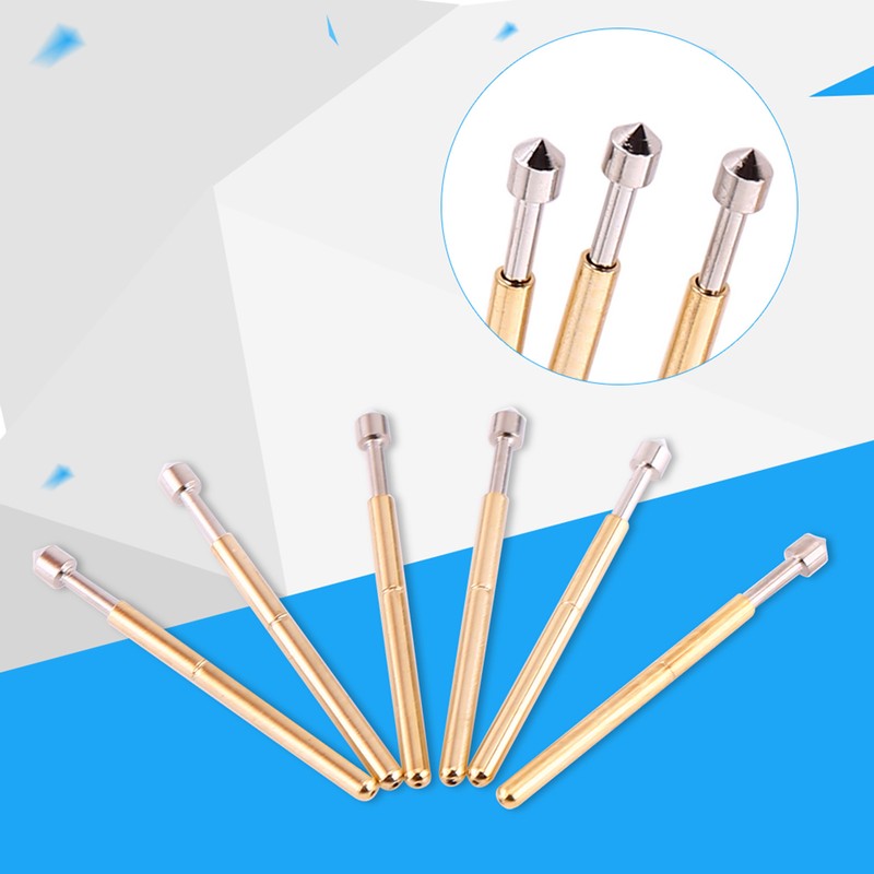 100 Pieces P75-E2 Cone Head Dia 1.02mm Spring Test Probe