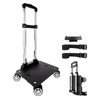 Backpack Trolley Wheeled Cart-Backpack Hand Truck with Luggage Strap,Aluminium Alloy