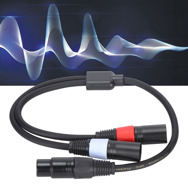 JORINDO 5‑Pin XLR Female to Double 3‑Pin XLR Male Cable