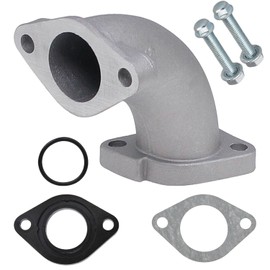 Amavoler Intake Manifold Pipe 56-2 Inlet Gasket 26mm Aftermarket Parts Fit for VM22 26mm Carburetor Tao Tao Zongshen Lifan YX Apollo 110cc 125cc 140cc Engine Pit Dirt Bike. (silver)