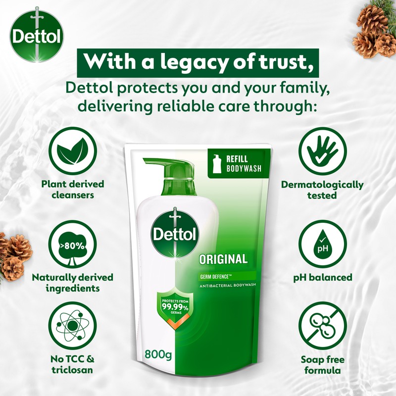 Dettol Bundle of 12 Dettol Shower Gel Body Wash Assorted