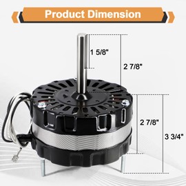 Hiorucet 97009317 S970097317 Attic Fan Motor Replacement for 69317, 99080267, F0516B2516, F0516B2514, 99080239, A0516B2019, A0510B2221, A0516B2158, Broan 341, 344, 345, 348, 355, 358 Series