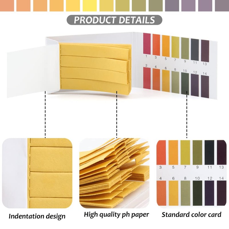 pH Test Strips, pH 1-14 Litmus Paper pH Test Strips,