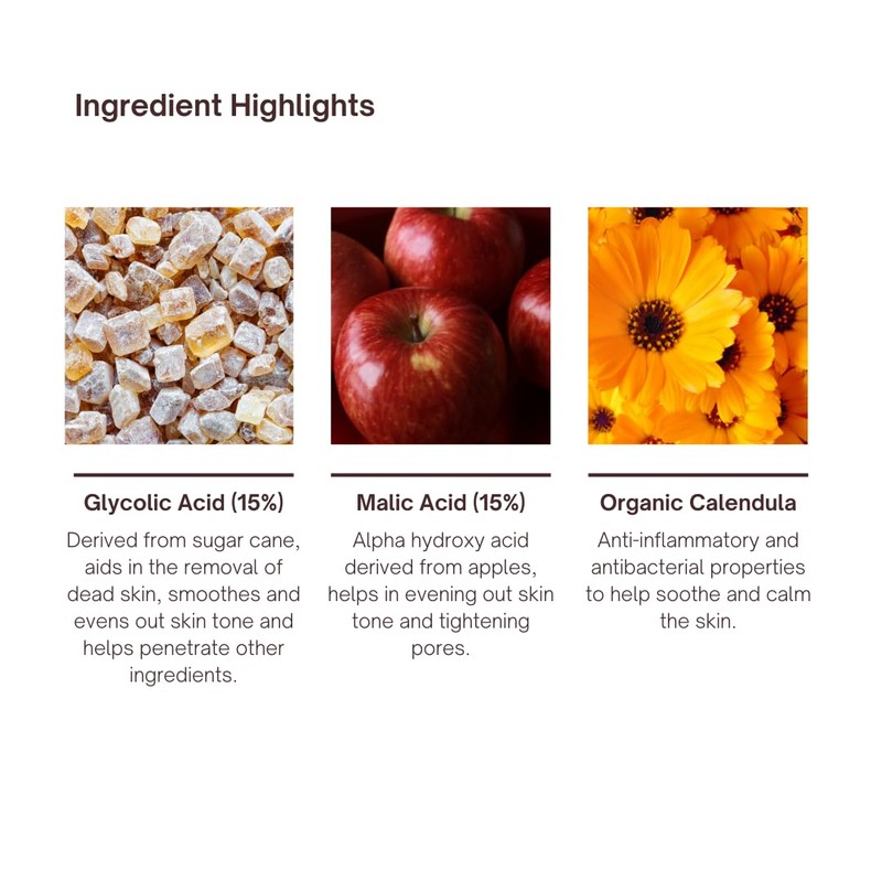 AHA Apple Exfoliating Serum (15%) 1 Oz