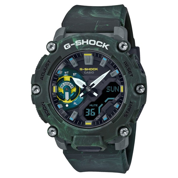 Casio G-Shock GA-2200MFR-3AJF Men's Wristwatch, Green, Limited Model / MYSTIC FOREST (Green), Simple